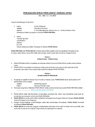 Contoh surat penting surat perjanjian kontrak kerja freelance 2013 cds worldwide. Perjanjian Kerja Freelance Docx