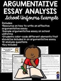 Sample Argumentative Essay On School Uniformsguide For Writing An Effective Argumentative Essaystudent Examplestudents Argumentative Essay Essay Essay Writing
