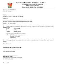 Sebagai setiausaha pibg , pelbagai surat perlu dibuat. Contoh Surat Jemputan Mesyuarat