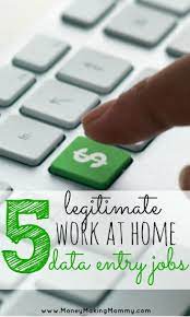 5 Legitimate Data Entry Jobs You Can Do From Home Data Entry Jobs Make Money Writing Making Money On Youtube