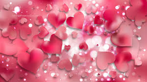 Pink Heart Wallpaper Background Pink and brown trees digital wallpaper, artwork, fantasy art. pink heart wallpaper background