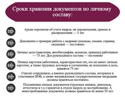Hraneniya Dokumentov Po Lichnomu Sostavu