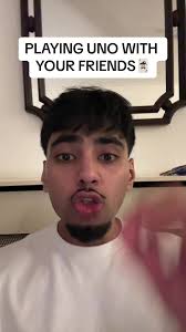 Playing Uno Game with Friends