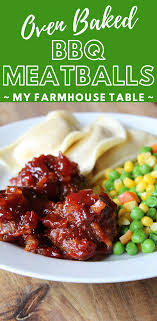 Oven Baked Bbq Meatballs Meatball Recipes Easy Bbq Meatballs Meatballs Easy