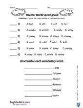 Esl Kids Worksheet Weather Worksheets Weather Worksheets Weather Words English Worksheets For Kids