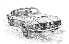 Mustang 1967 Http Sandrarex Es Dibujos Html Dibujos De Coches Dibujos De Autos Carro Dibujo