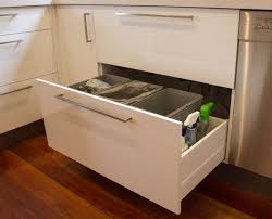 5 out of 5 stars with 5 ratings. Small Contemporary Kitchen With Servery Window Bins In Drawer Under Sink Www Thekitchendes Kitchen Waste Bin Kitchen Cupboard Handles Kitchen Cupboards Paint