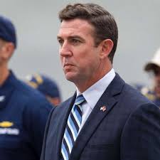 Duncan Hunter arrives at court amid protests