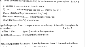 Ncert Class 6 English Sample Question Youtube