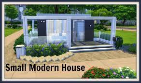 Sims 4 Speed Build Small Modern House Small Modern Home Sims House Modern House