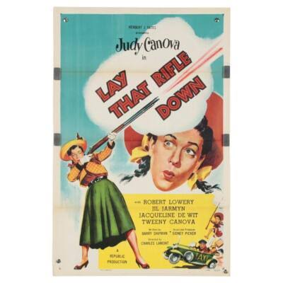 "Lay That Rifle Down" 1955 Original US One Sheet Original Movie Poster  Genuine | eBay