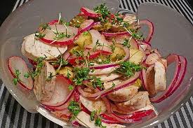 Rettich Weisswurst Salat Von Feuervogel Chefkoch Weisswurst Weisswurst Rezept Rezepte