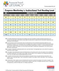 valid lexile and f p correlation chart dibels reading level