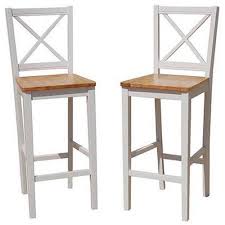 Tms Virginia Cross Back 30 Bar Stool Set Of 2 Multiple Colors Walmart Com Bar Stools Bar Furniture 30 Bar Stools