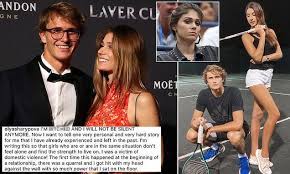 Alexander zverev's former girlfriend, olya sharypova, has accused the tennis player of further physical abuse while the two were dating in 2019. Alexander Zverev Tried To Strangle His Ex Girlfriend At Last Year S Us Open Daily Mail Online