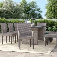 The efficient and traditional style outdoor coffee table with umbrella hole offers luxury patio furniture homemade in america with ight maintenance free light weight aluminum structure. Umbrella Hole Wicker Rattan Patio Dining Sets You Ll Love In 2021 Wayfair