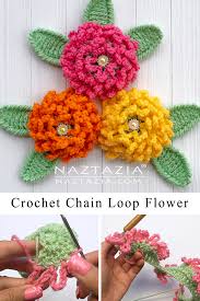 All of our floral roman shades come standard in a plain flat fold with a white privacy liner. How To Crochet An Easy Chain Loop Flower Naztazia