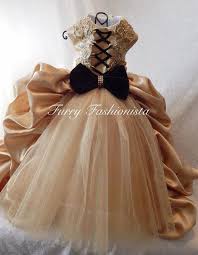 Custom Gold Dog Dress By Furryfashionista On Etsy Puppy Dress Christmas Dog Dress Dog Dresses
