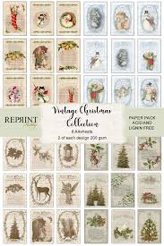 Check spelling or type a new query. Vintage Christmas Cutouts A4 Paper Pack Rkp001 Craftlines