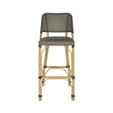 Safavieh Deltana Indoor Outdoor Transitional Rattan Bar Stool Walmart Com Patio Bar Stools Affordable Bar Stools Wicker Bar Stools