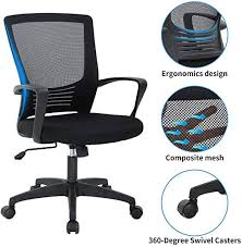 Ergonomic Chair Office Desk Chair Home Office Chair Mesh Computer Chair With Lumbar Support Flip Up Arms Execut In 2020 Home Office Chairs Office Chair Ergonomic Chair