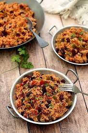 Riz Cajun Aux Haricots Rouges Avec Images Riz Cajun Recette Plat Vegetarien Recette De Plat
