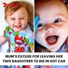 Kerri-Ann Conley's daughters Chloe-Ann, aged one, and Darcey-Helen, two,  died inside a black station wagon. 7NEWS at 6pm. More: 7news.link/3YL4wnH  #7NEWS