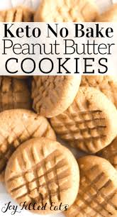 Peanut Butter No Bake Cookies Keto Low Carb Gluten Free Thm S Keto Recipes Easy Keto Dessert Recipes Low Carb Recipes Dessert