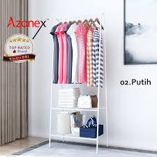 Gantungan baju jadi rak buku, kenapa enggak? Rak Gantung Serbaguna Rak Baju Gantung Portable Stand Hanger Jemuran Baju Ah Shopee Indonesia