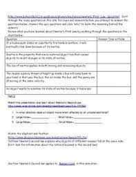 Newtons Laws Webquest Newtons Laws Webquest Newton