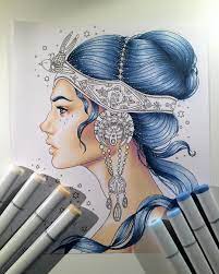 How to color using copic markers, shading copic markers. Emmijulin On Instagram Coloring With Copicmarkers Art Copic Copicmarker Copicart Ink Hannakarlzon Dagdrommar Co Copic Art Copic Drawings Marker Art