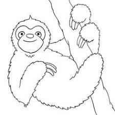 Sloth coloring pages clipart black and white free sloth coloring pages clipart black and white printable for kids and adults. Sloth Clipart Black And White Novocom Top