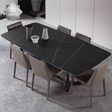 Size of the tables the size of the table is what should be the most important concern. Luxury Unique Kitchen Dining Tables Rectangular Square Shaped Artificial Marble Top 6 Seater Steel Leg Slate Dining Table Buy Unique Kitchen Tables Dining Room Table Square Shaped 6 Seater Dining Table With Nodic