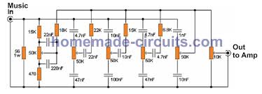 Kit power amplifier yang mantap untuk lapangan. 10 Band Graphic Equalizer Circuit Homemade Circuit Projects
