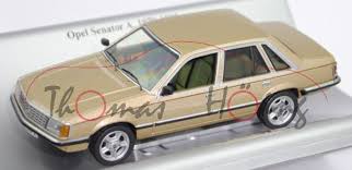 Jos verhulst biedt een opel senator 3.0 automaat aan. Opel Senator 2 8 S 1 Gen Typ Senator A1 Modell 1978 1981 Weissgold Schuco 1 43 Werbebox