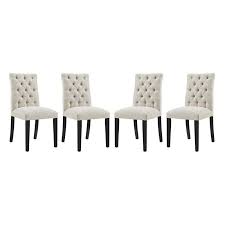 Duchess Dining Chair Fabric Set Of 4 Beige Fabric Dining Chairs Dining Chairs Chair Fabric