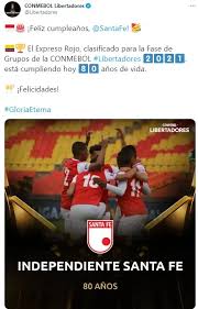 Santa fe (liga dimayor i) current squad with market values transfers rumours player stats fixtures news. El Mundo Del Futbol Felicita A Santa Fe Por Sus 80 Anos