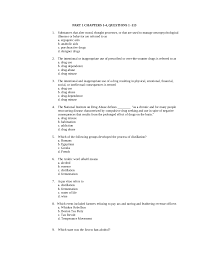 Consuming alcohol is a socially accepted activity. 113 Mcqs In Quiz 1 Drug Education Edhp 3534 Docsity