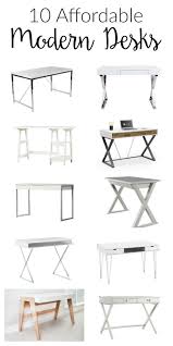 Consider how you plan to use your desk to find the one that's right for you. 10 Affordable Modern Desks Two Purple Couches Home Office Design On A Budget Modern Desk Modern Home Office