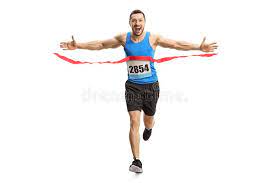 Find something for any outfit no matter what hue you're matching. Happy Young Man Finishing A Marathon Race On The Finish Line Stock Image Image Of Number Background 157590835