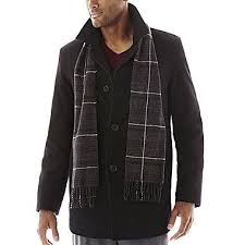 Dockers Wool Blend Walking Coat With Scarf Walking Coats Mens Coats Men S Coats Jackets