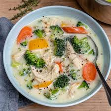 Cook in large batches and refrigerate or freeze to eat during the week. Creamy Chicken Broccoli Soup Recipe Healthy Fitness Meals