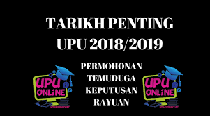 Tarikh permohonan upu online sesi 2021/2022. Tarikh Penting Permohonan Keputusan Rayuan Upu