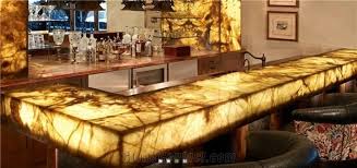 Laminate, ceramic tiling, granite you will have many results for searching for best material for bar top. Translucent Honey Onyx Bar Top From Lebanon 473929 Stonecontact Com