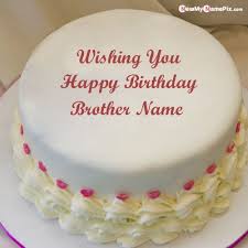 Birthday Cake For Brother With Name Editor Online Free Special Brother Name Creating Birthday Cake Images Online In 2020 Birthday Cake For Brother Beautiful Birthday Cakes Unique Birthday Cakes