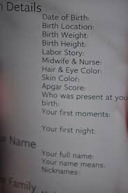 Ben S Baby Book Birth Details Questions For When They Re Older Baby Book Baby Books Diy Baby Boy Scrapbook Layouts