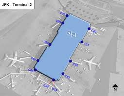 Kennedy international airport via public transportation. New York Kennedy Airport Jfk Terminal 2 Map