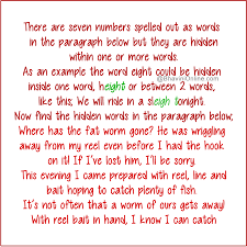 10th video in this series Brain Teasers Find The Hidden Words In The Paragraph Bhavinionline Com