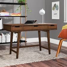 Langley Street Sverre Solid Wood Writing Desk Reviews Wayfair Solid Wood Writing Desk Wood Writing Desk Solid Wood Desk