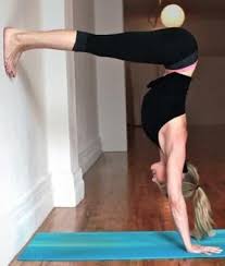 Measure A Leg S Distance Away From The Wall To Determine Where To Put Your Hands Face Away From The Wall On All Fours Pla Yoga Poses Cool Yoga Poses Exercise